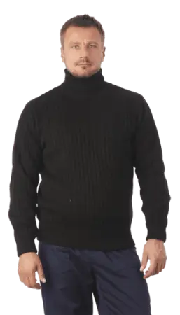 Свитер РЫБАКА зимний (черный)