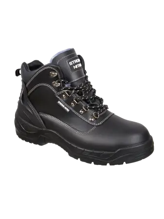 Ботинки STRONG NITRO нат. мех с КП и КС (черный/серый)