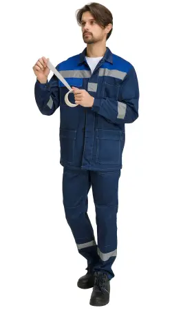 Костюм RONTA KS801 с БР (т.синий/василек) Костюм RONTA KS801 с БР (т.синий/василек)