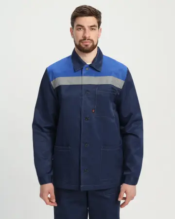 Костюм СТАНДАРТ СОП усиленный с БР (т.синий/васильковый)