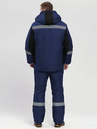 Костюм ВЕКТРОН-2 СОП зимний с ПК (т.синий/черный)