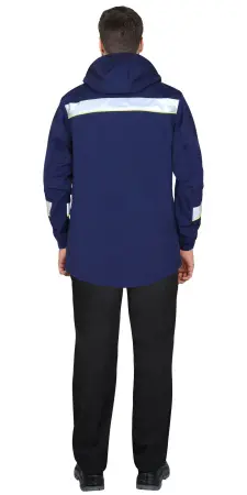 Куртка софтшелл СИРИУС-АЗОВ с СОП (синий/лимонный)