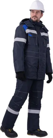 Костюм СТАРАТЕЛЬ ИМПОРТ зимний с БР (синий/василёк)