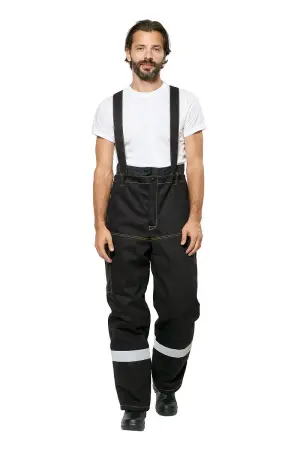 Костюм сварщика ФАЙМЕР 2 зимний с БР (черный/желтый)