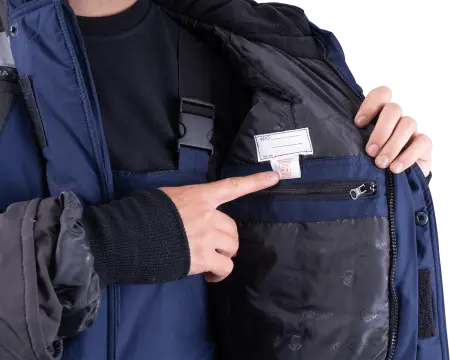 Костюм УРАГАН-УЛЬТРА с ПК зимний (т.синий/черный)