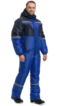 Костюм RONTA KS634 зимний с ПК (васильковый/т.синий)