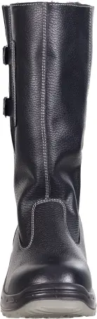 Сапоги TURBO ПУ/нитрил высокие с КП и КС нат.мех (черный)