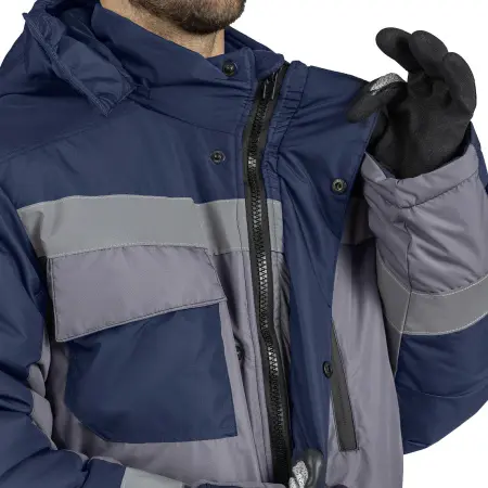 Костюм ФРЕЙЗЕР с ПК утепленный (т.синий/серый)