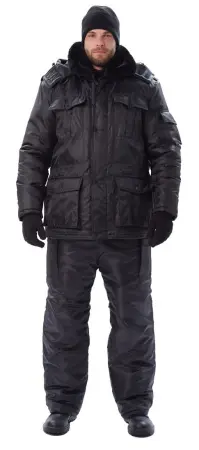 Куртка охранника зимняя (черный)