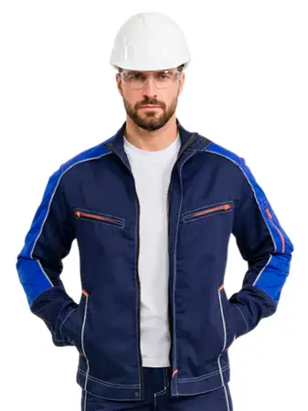 Куртка RONTA KR208 (т.синий/лазурный)