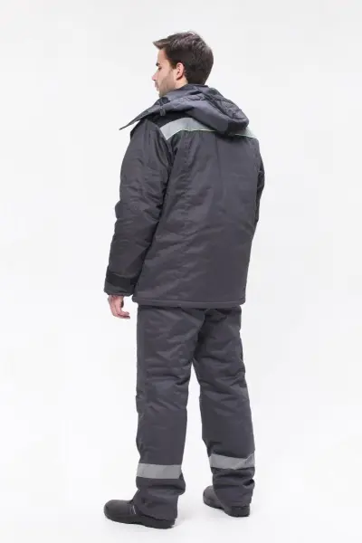 Костюм РЕГИОН-ПЛЮС с БР (серый/черный/лимонный)