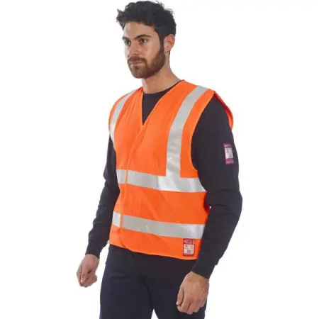 Жилет PORTWEST FR71 антистатический с огнестойкой отделкой (оранжевый)
