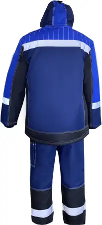 Костюм ЮКОН-МЕМБРАНА зимний с ПК (т. синий/черный/васильковый)