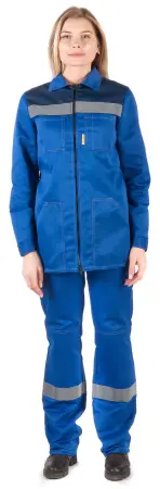 Костюм RONTA KS815 женский с БР (т.синий/васильковый)