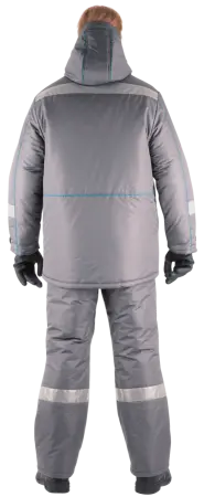 Костюм ГАЛАКТИКА зимний с ПК (серый/бирюзовый)