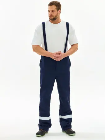 Костюм сварщика ВЕЛДСВАР-СОП 2 кл.защиты с БР (т.синий/васильковый)