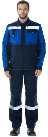 Костюм ТАЛЬ с СОП с ПК (т.синий/васильковый)