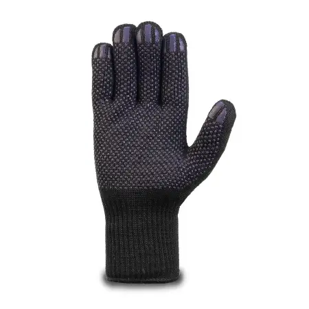 Перчатки ЛЮКС рабочие трикотажные с ПВХ 6-нитей (черный)