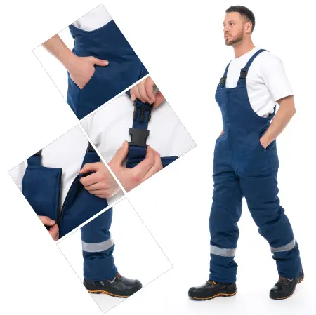 Костюм СТАНДАРТ ГРЕТА зимний с СОП с ПК (т.синий/васильковый)