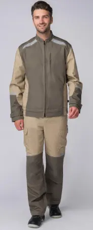 Костюм Челси, брюки, хаки/бежевый