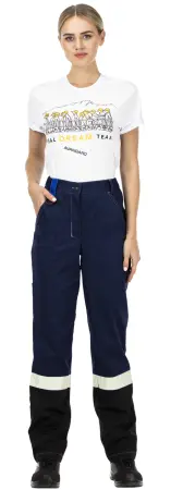 Костюм ВИВАТ женский с БР (т.синий/васильковый/черный)