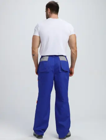 Костюм СОЮЗ-ПРОФЕССИОНАЛ-1 CH с БР (васильковый/св.серый/оранжевый)