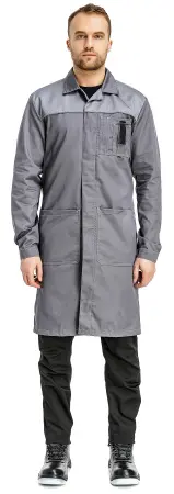 Халат RONTA HL102 (т.серый/св.серый/черный)