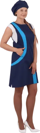 Униформа ВИНТАЖ (т.синий/голубой)