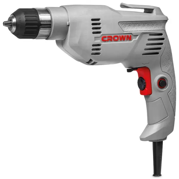 Дрель безударная CROWN CT10126C 400Вт 0-3000об/мин БЗП 0,8-10мм Дрель безударная CROWN CT10126C 400Вт 0-3000об/мин БЗП 0,8-10мм
