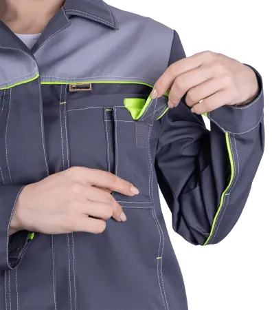 Костюм ТУРБО женский с БР (серый)