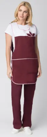 Фартук-сарафан ЦВЕТОК (бордовый)