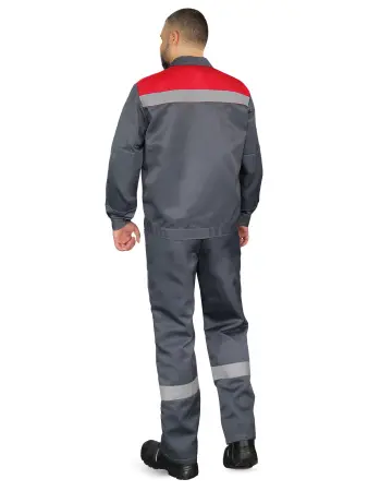 Костюм КОРПУС с ПК (т.серый/красный)