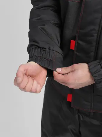 Куртка ФЛОФТ ПРЕМИУМ зимняя укороченная (т.серый/св.серый/красный) Куртка ФЛОФТ ПРЕМИУМ зимняя укороченная (т.серый/св.серый/красный)