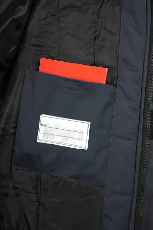 Костюм ВЕКТРОН-2 СОП зимний с ПК (черный/красный/серый)