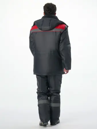 Костюм Т-УЛЬТРА-2 зимний с ПК (т.серый/красный)