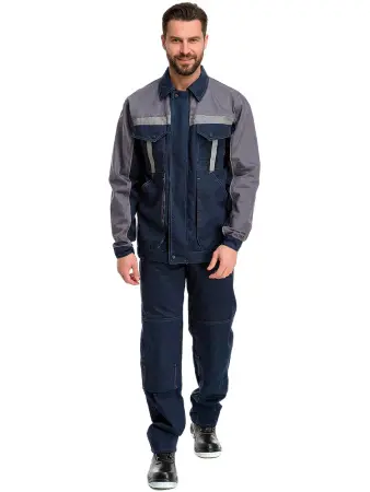 Костюм RONTA KS804 с БР (т.синий/серый)