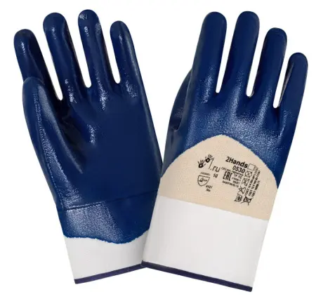 Перчатки 2HANDS 0530 нитриловые с тяжелым покрытием