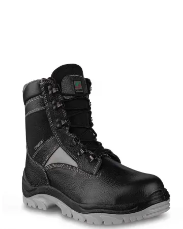 Ботинки СТРОИТЕЛЬ ПУ/ТПУ иск. мех с МП (черный)