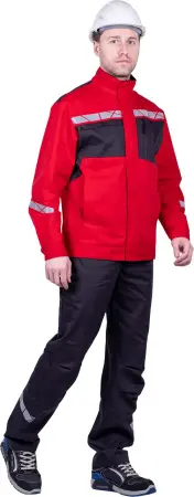Куртка СТРОНГ (красный/серый)