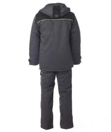 Костюм КОРВЕТ зимний с БР (т.серый/черный/лимон)