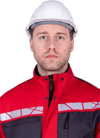 Куртка СТРОНГ (красный/серый)