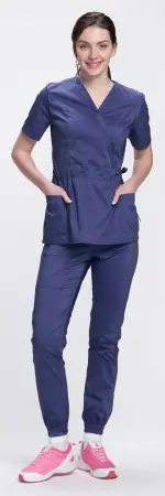Костюм хирургический MEDLINE МОДЕРН-004 женский с БР (т.синий) женские медицинские