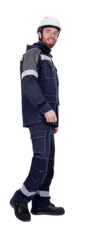 Костюм МЕГАСТАТОЙЛ NEW с БР (т.синий/серый/оранжевый)