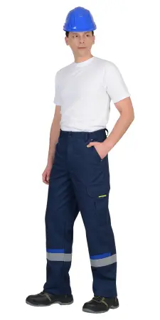 Брюки БОСТОН с СОП (т.синий/василёк)