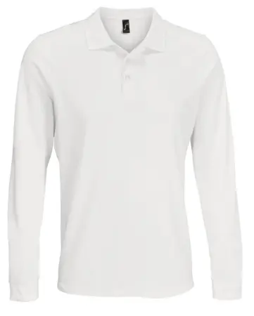 Рубашка-поло PRIME LSL с длинным рукавом (белый)