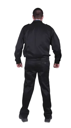 Костюм ОХРАНА с БР (черный/т.синий)