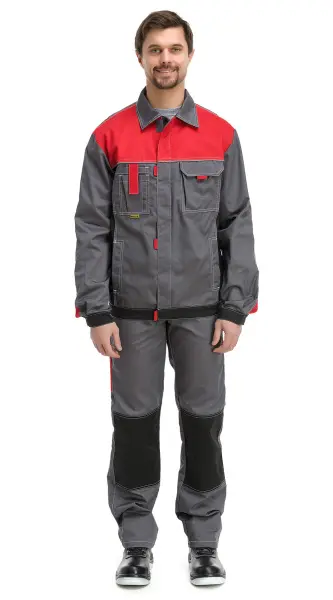 Костюм RONTA KS212 с ПК (т.серый/красный/черный) Костюм RONTA KS212 с ПК (т.серый/красный/черный)