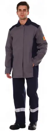 Костюм МАРС 1 кл.защиты с БР (синий/серый)