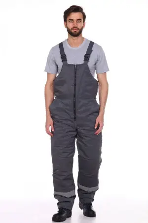 Костюм зимний с ПК (серый/св.серый/красный)