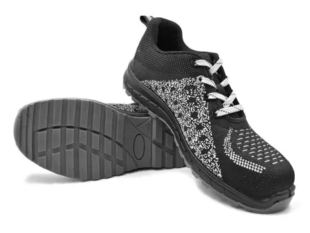 Полуботинки МИСТРАЛЬ AZ001-CK ПУ-ТПУ с КП и КС (серый/черный)